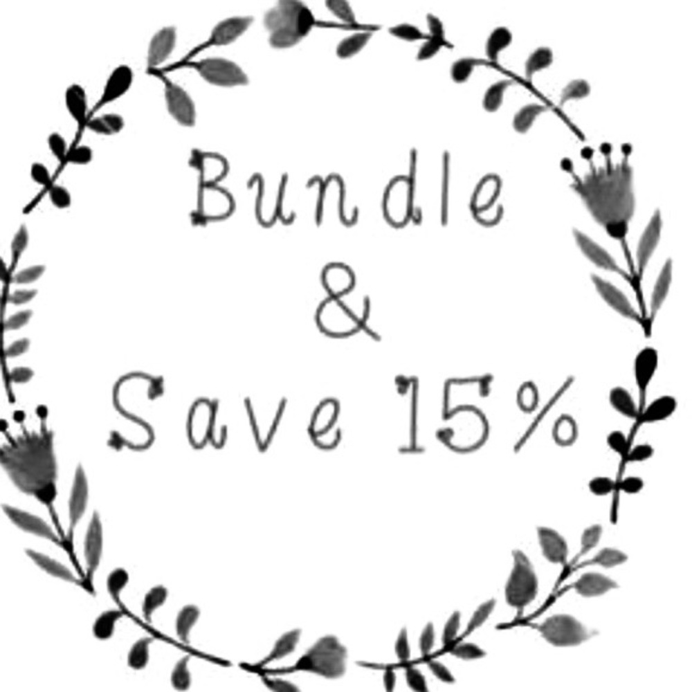 Save 15% when you bundle 3 items!